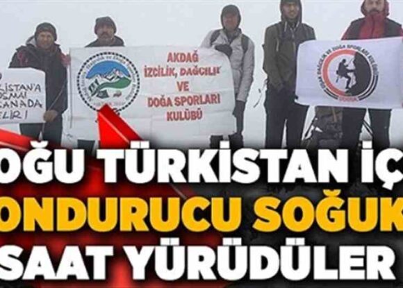 TÜRKİSTAN İÇİN ZİRVEYE ÇIKTILAR