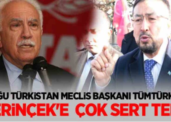 DOĞU TÜRKİSTAN MECLİS BAŞKANI SEYİT TÜMTÜRK DOĞU PERİNÇEK’E SON NOKTAYI KOYDU “YÜREĞİN YETİYORSA AVARELERİNİDE AL GEL !”