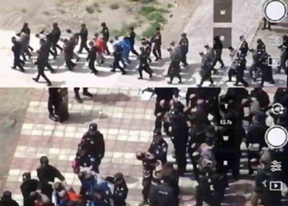 Ellere kelepçe, başlara siyah çuval…