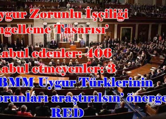 Uygurların zorunlu işçiliğini engelleme tasarısı kabul edildi