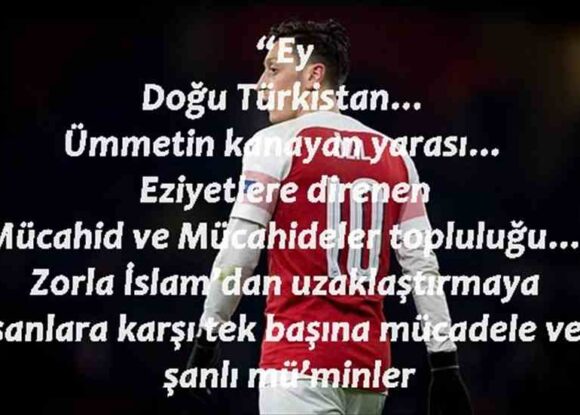 MESUT ÖZİL’DEN ÇİN ZULMÜNE TEPKİ