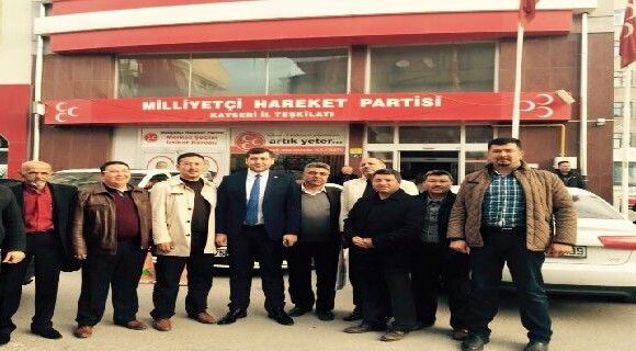 KAYSERİ MHP YENİ YÖNETİMİNE ZİYARET