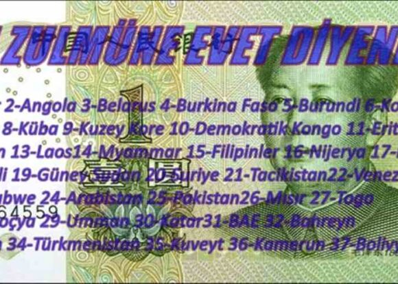 ‘Çin zulmüne destek’ utancı