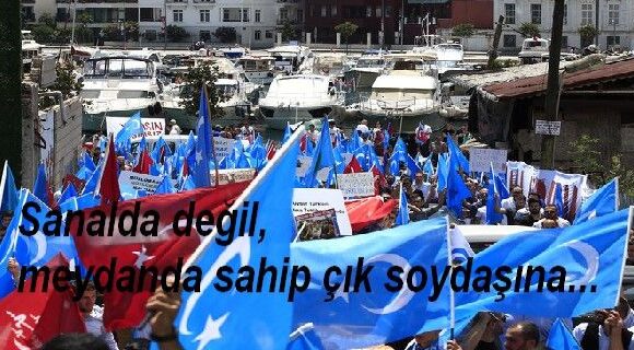 BELÇİKA’DA KATİL ÇİN’İ PROTESTO EDİYORUZ