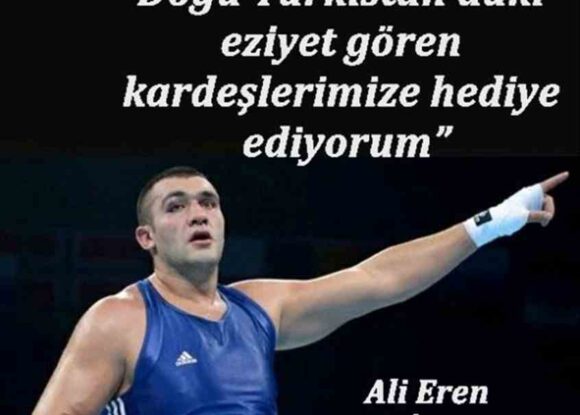 Ali Eren Demirezen galibiyeti Doğu Türkistan’a hediye etti