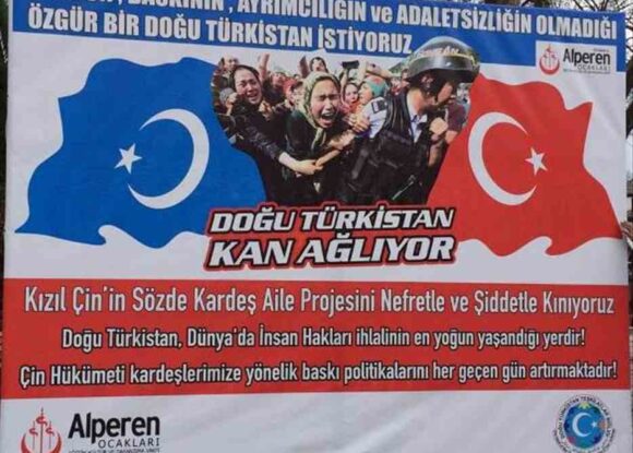 İSTANBUL’DA DOĞU TÜRKİSTANLILAR ZEYTİN DALI HAREKATINA DESTEK VERDİLER
