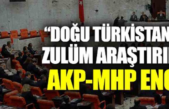“Doğu Türkistan’daki zulüm araştırılsın”a AKP-MHP engeli
