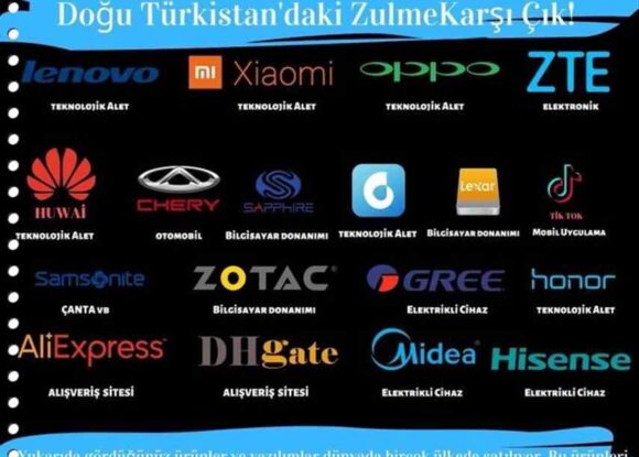 BU ÜRÜNLERDE KARDEŞ KANI VAR BOYKOT EDİYORUZ