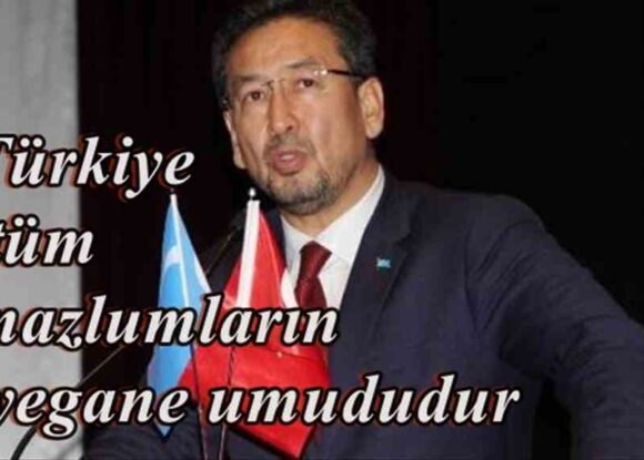 Doğu Türkistan Milli Meclis Başkanı Seyit Tümtürk, “Türkiye Cumhuriyeti Devleti tüm mazlumların yegane umududur