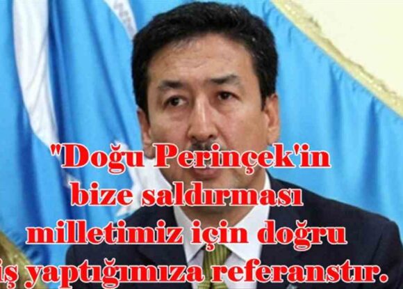 Uygurlardan Doğu Perinçek’e tepki!