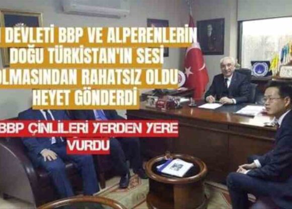 Büyük Birlik Partisi Çin’li Resmi Heyeti yerin dibine soktu