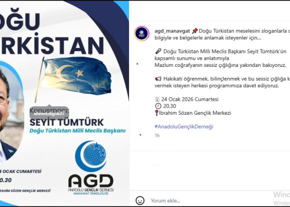 MANAVGAT’TA DOĞU TÜRKİSTAN KONFERANSINA DAVET…